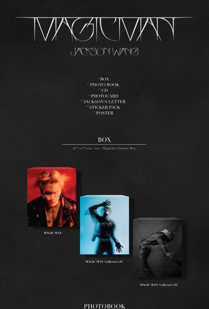 Jackson Wang (GOT7) - [MAGIC MAN] (3 Versions).