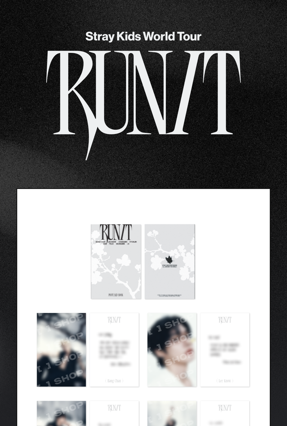 (PRE-ORDER 2026-11-16) Stray Kids - [Stray Kids World Tour <RUN IT SEOUL> Merch] POSTCARD BOOK & ROLL STICKER SET - RUN IT (POB Included Based on Order Amount)
