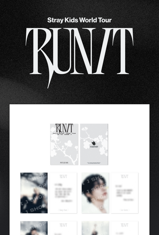 (PRE-ORDER 2026-11-16) Stray Kids - [Stray Kids World Tour <RUN IT SEOUL> Merch] POSTCARD BOOK & ROLL STICKER SET - RUN IT (POB Included Based on Order Amount)