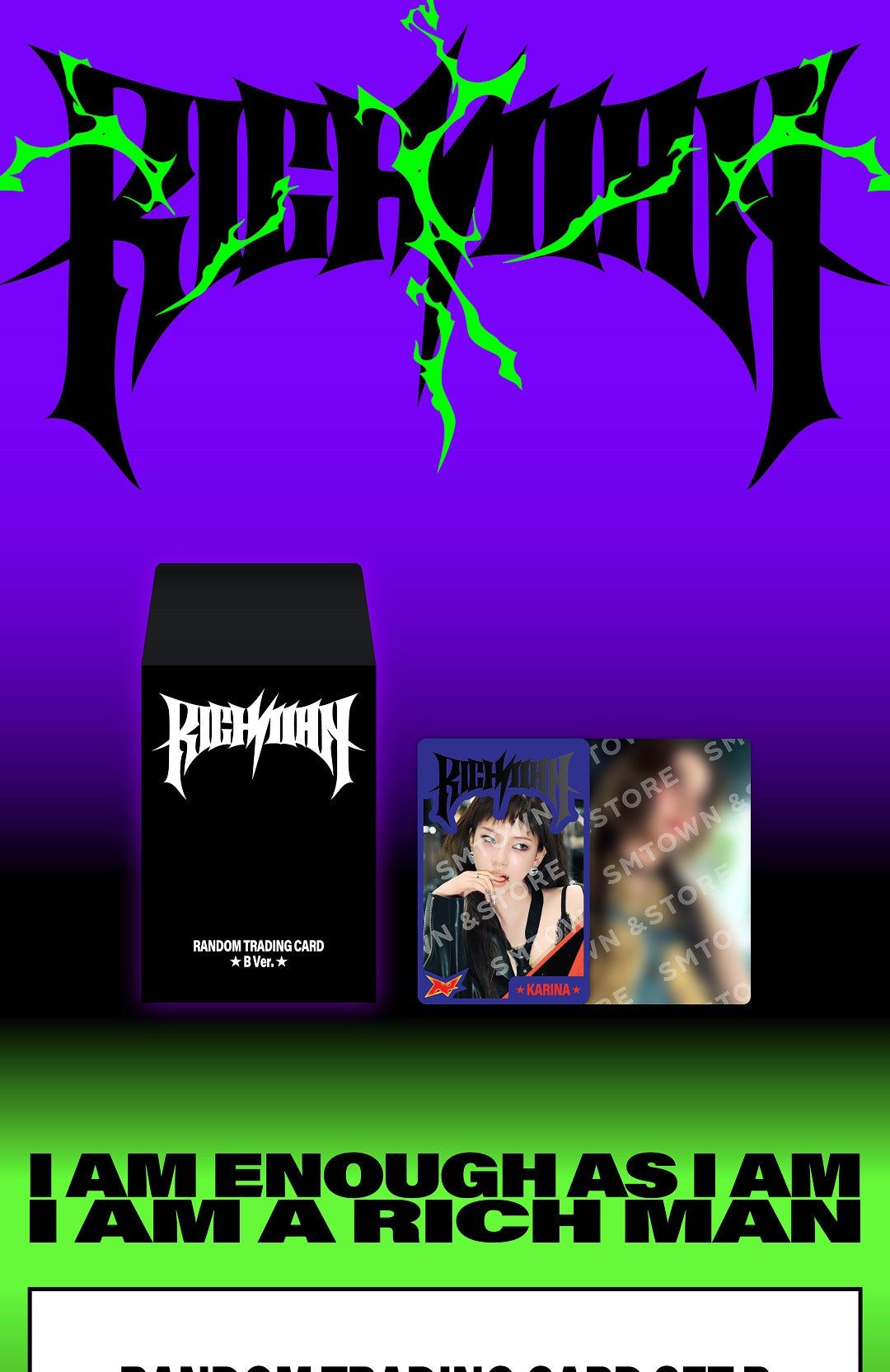 (PRE-ORDER 2025-11-27) aespa - 6th Mini Album [Rich Man] POP-UP MD (Random Trading Card Set) (2 Versions)