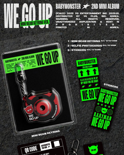 BABYMONSTER - 2nd Mini Album [WE GO UP] Mini Beam Keyring Version.