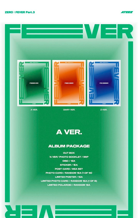ATEEZ - [ZERO : FEVER PART 3] (3 Versions).