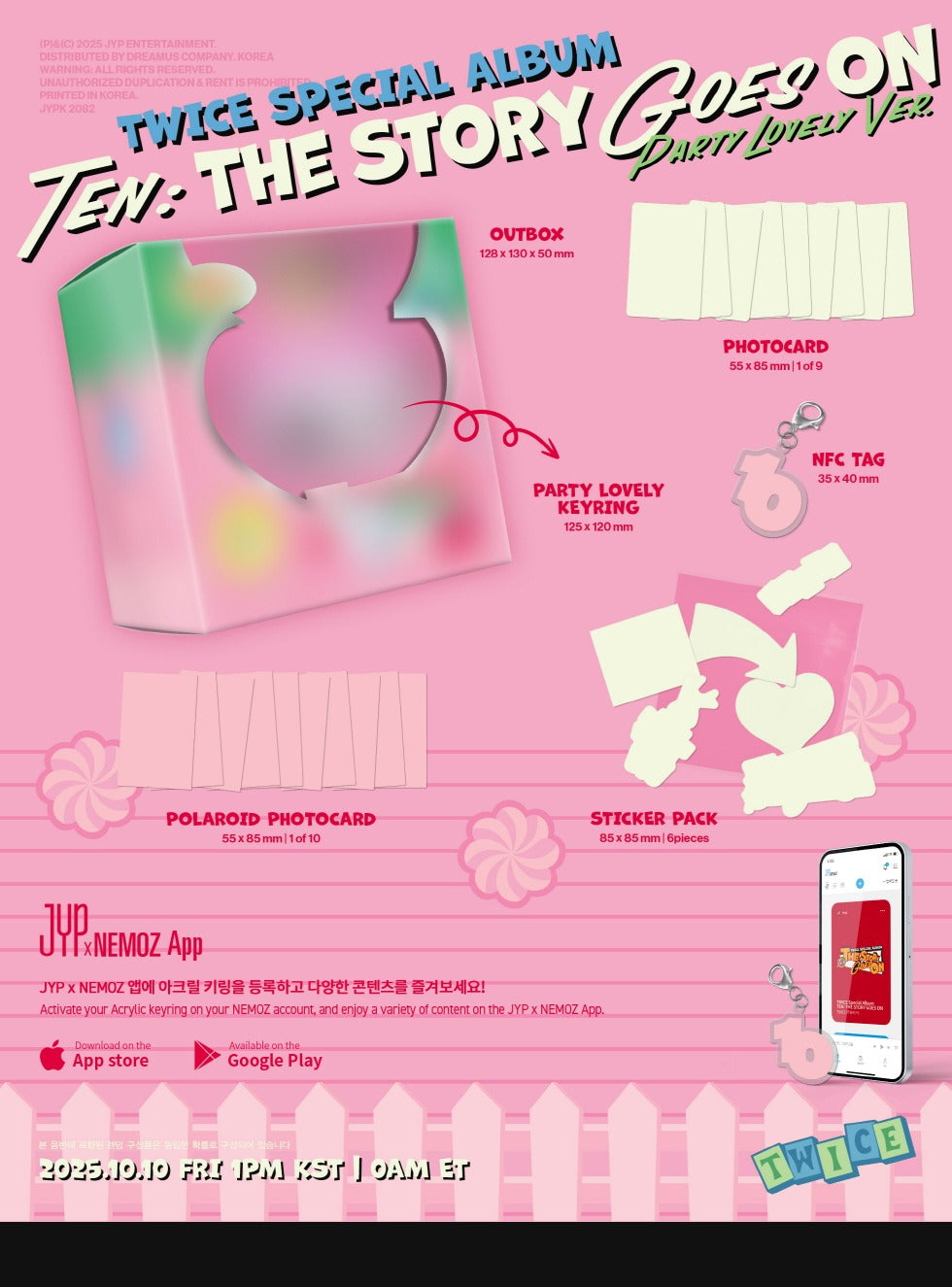 (PRE-ORDER 2025-10-10) Twice - [TEN: The Story Goes ON] PARTY LOVELY Version