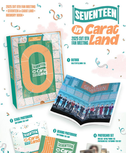 (PRE-ORDER 2025-11-03) SEVENTEEN - 2025 SVT 9TH FAN MEETING [SEVENTEEN IN CARAT LAND] MEMORY BOOK+