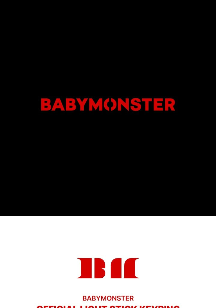 (PRE-ORDER 2025-10-31) BABYMONSTER - OFFICIAL LIGHT STICK KEYRING.