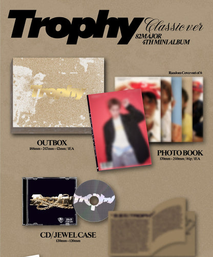(PRE-ORDER 2025-10-31) 82MAJOR - 4th Mini Album [Trophy] Classic Version