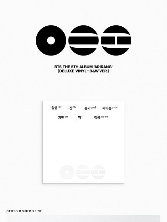 (PRE-ORDER 2026-03-20) BTS - 5th Album [ARIRANG 아리랑] Deluxe LP Vinyl Version (2 Versions) Set
