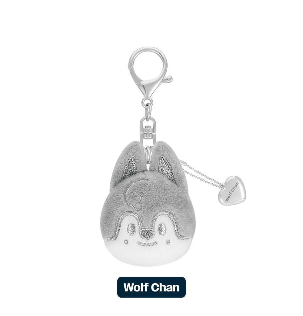 (PRE-ORDER 2026-02-06) Stray Kids <dominATE : celebrATE> MD Merch (SKZOO FACE KEYRING SILVER Version)(8 Versions)