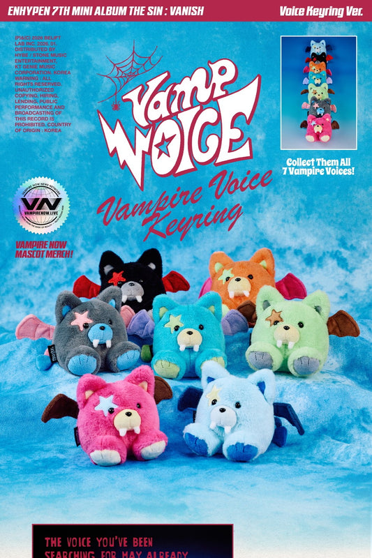 (PRE-ORDER 2026-01-26) ENHYPEN - 7th Mini Album [THE SIN : VANISH] Voice Keyring Version (7 Versions) Random 1ea