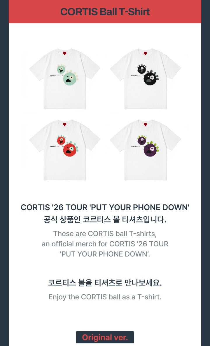 CORTIS コルティス TOUR PhotoTシャツ ゴンホ Mサイズ 新品 PRE-ORDER 2026-09-20) CORTIS - [`26 TOUR PUT YOUR PHONE DOWN
