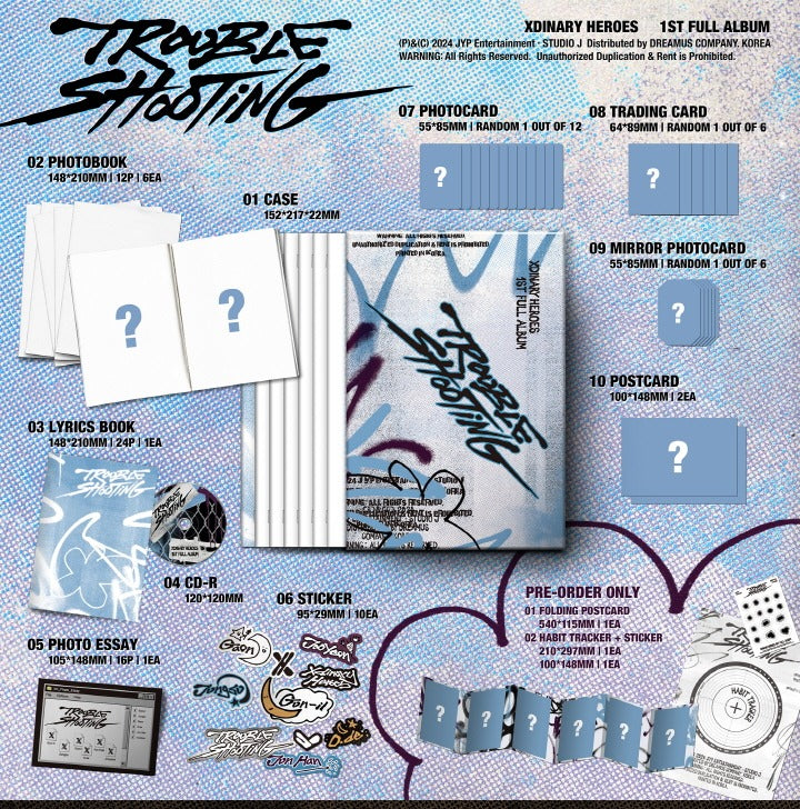 Xdinary Heroes 1st Full Album Troubleshooting (2 Versions
