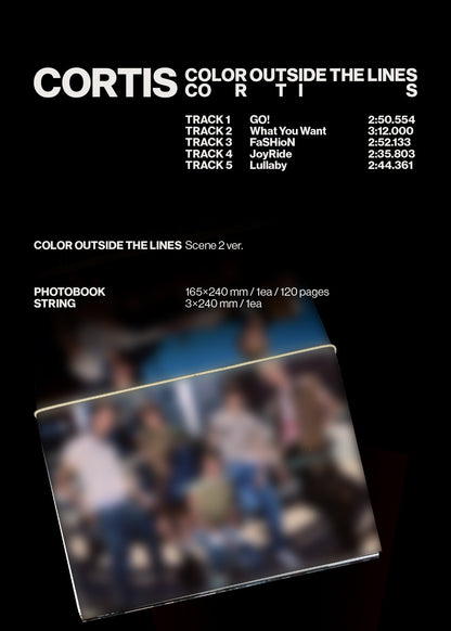 (PRE-ORDER 2025-09-08) CORTIS - The 1st EP [COLOR OUTSIDE THE LINES] (3 Versions) Random 1ea (POB - Photocard 1ea Included - Pre-order only)