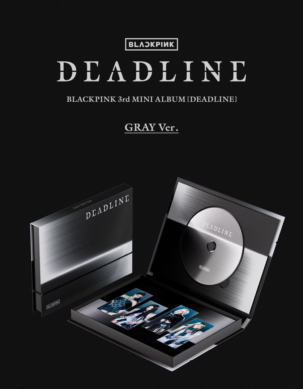 BLACKPINK【 DEADLINE 】3形態セット BLACKPINK - 3rd Mini Album [DEADLINE] GRAY Version (POB Option