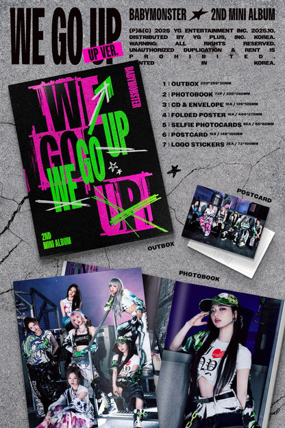BABYMONSTER - 2nd Mini Album [WE GO UP] (3 Versions).