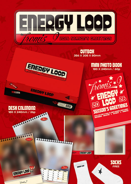 (PRE-ORDER 2025-12-29) fromis_9 - 2026 Season's Greetings [ENERGY LOOP](💝 K-Towns 2026 Season's Greetings Event!)