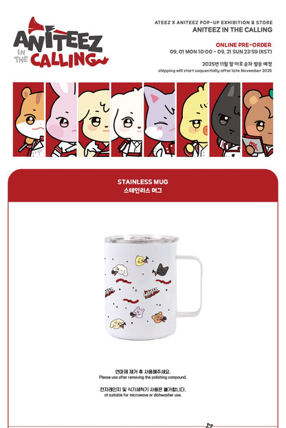 (PRE-ORDER 2025-12-10) ATEEZ - OFFICIAL MD [ANITEEZ IN THE CALLING] STAINLESS MUG.