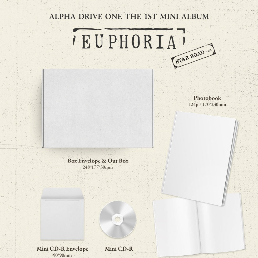 ALPHA DRIVE ONE - 1st Mini Album [EUPHORIA] STAR ROAD Version – K