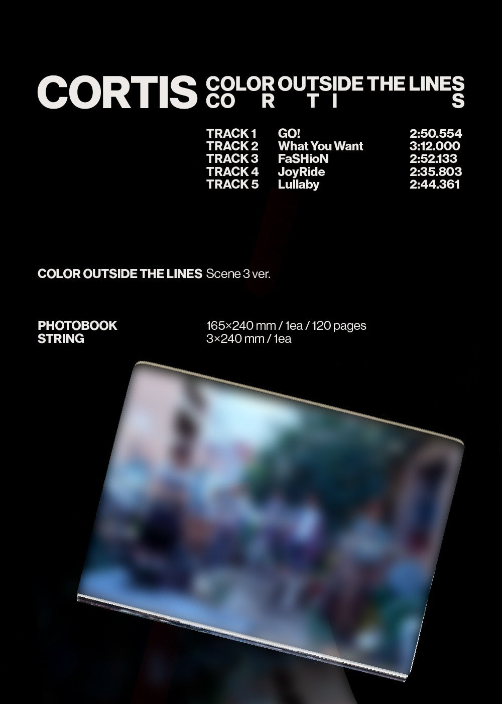 (PRE-ORDER 2025-09-08) CORTIS - The 1st EP [COLOR OUTSIDE THE LINES] (3 Versions) Random 1ea (POB - Photocard 1ea Included - Pre-order only)