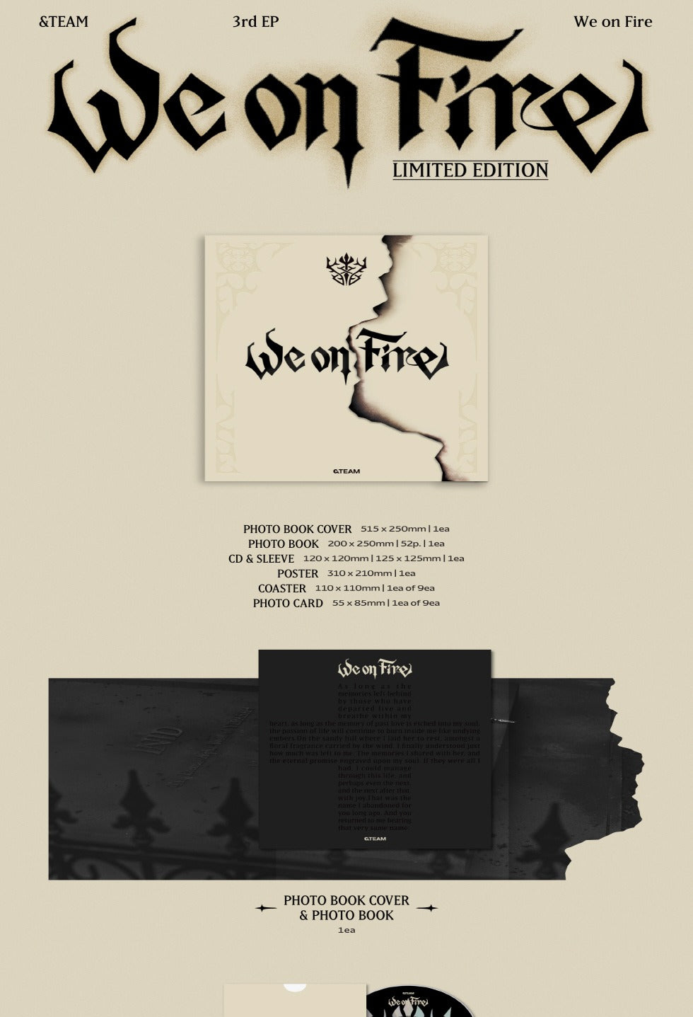 &TEAM - Japan 3rd EP Album [We on Fire] Limited Edition