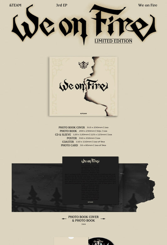(PRE-ORDER 2026-04-21) &TEAM - Japan 3rd EP Album [We on Fire] Limited Edition (Weverse Shop POB Included)