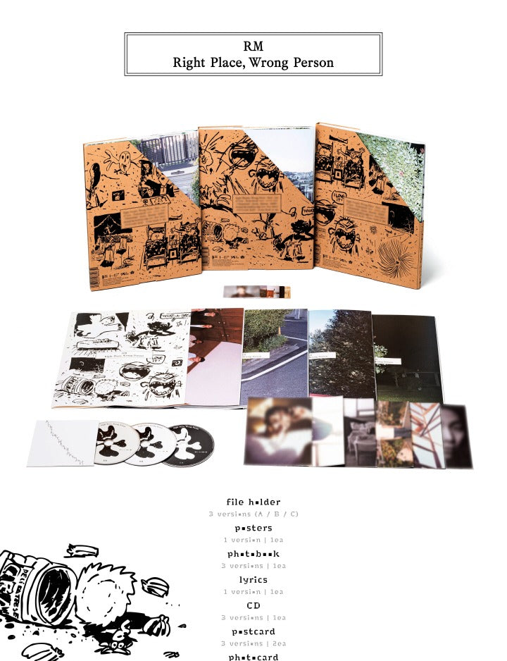 RM BTS Right Place, Wrong Person (3 Versions) Random – K-Towns