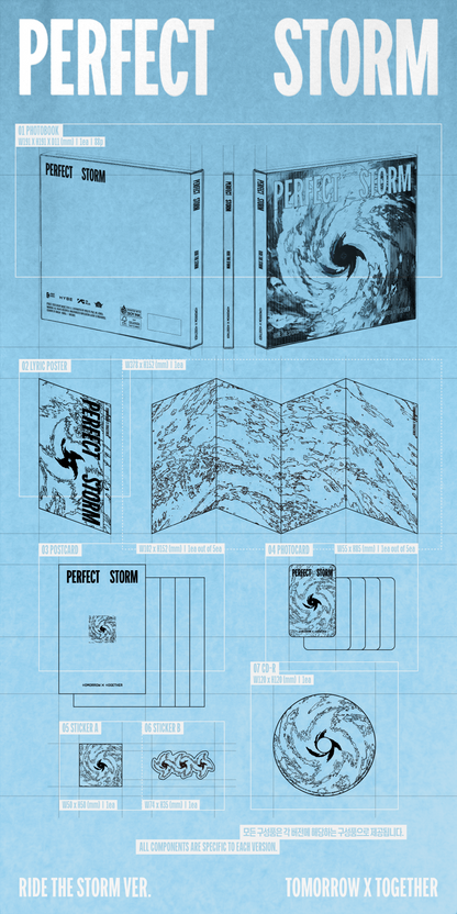 (PRE-ORDER 2026-11-16) TOMORROW X TOGETHER (TXT) - 9th Mini Album [PERFECT STORM] Standard Version (3 Versions) Set (POB Included - pre-order only)