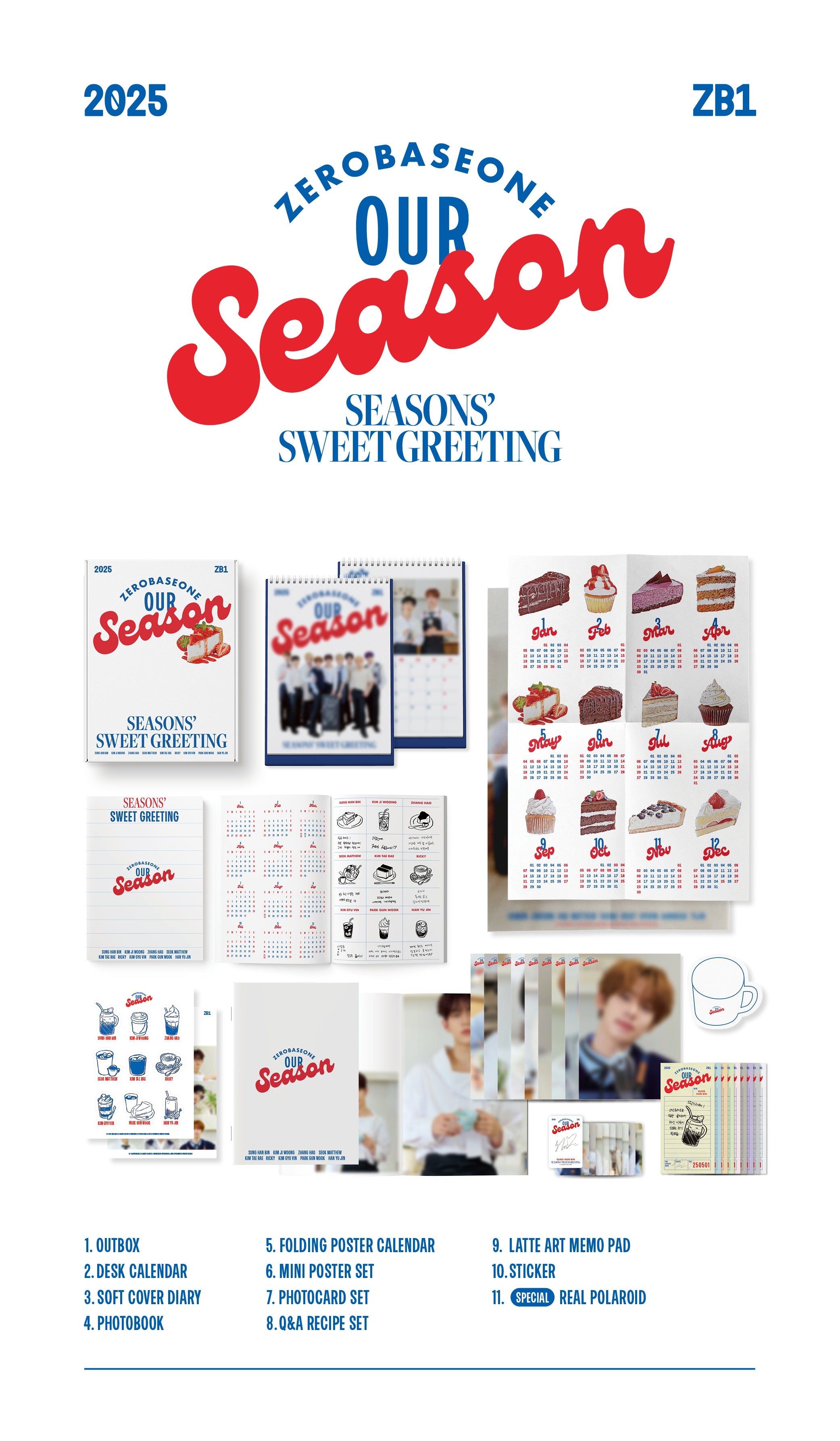 ZEROBASEONE - 2025 Season's Greetings Our Season (POB