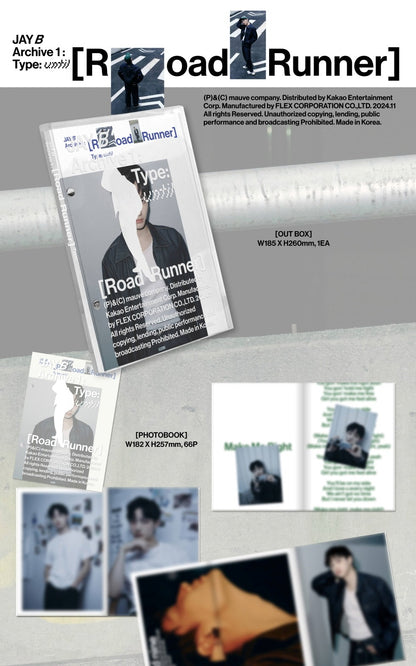 Jay B (GOT7) - 1st Album Archive 1: [Road Runner] (2 Versions)