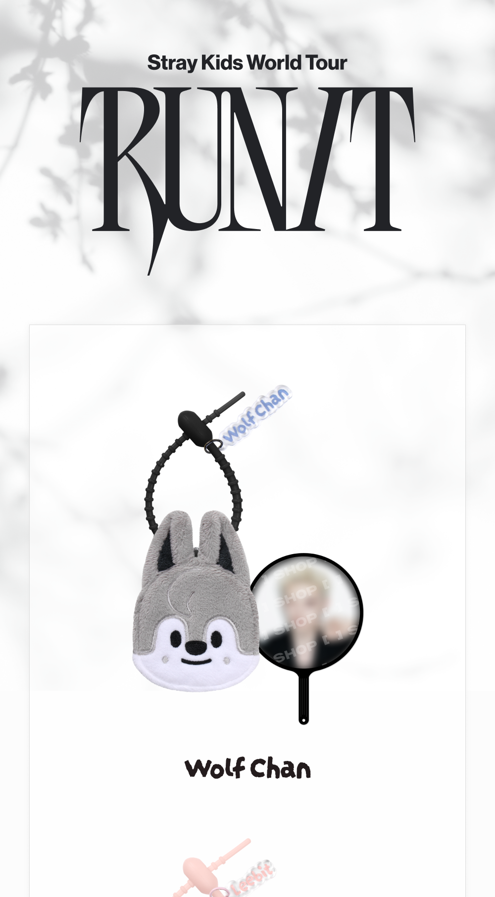 (PRE-ORDER 2026-11-16) Stray Kids - [Stray Kids World Tour <RUN IT SEOUL> Merch] SKZOO PLUSH MINI PICKET KEYRING - RUN IT (POB Included Based on Order Amount)