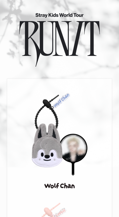 (PRE-ORDER 2026-11-16) Stray Kids - [Stray Kids World Tour <RUN IT SEOUL> Merch] SKZOO PLUSH MINI PICKET KEYRING - RUN IT (POB Included Based on Order Amount)