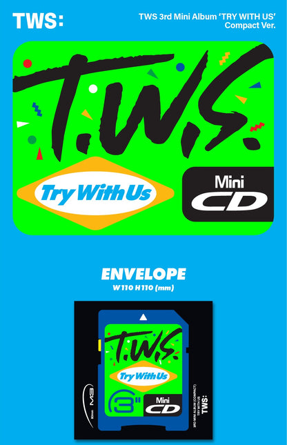 TWS - 3rd Mini Album [TRY WITH US] Compact Version (7 Versions) Random 1ea (POB - Photocard Included - Limited Quantity)..