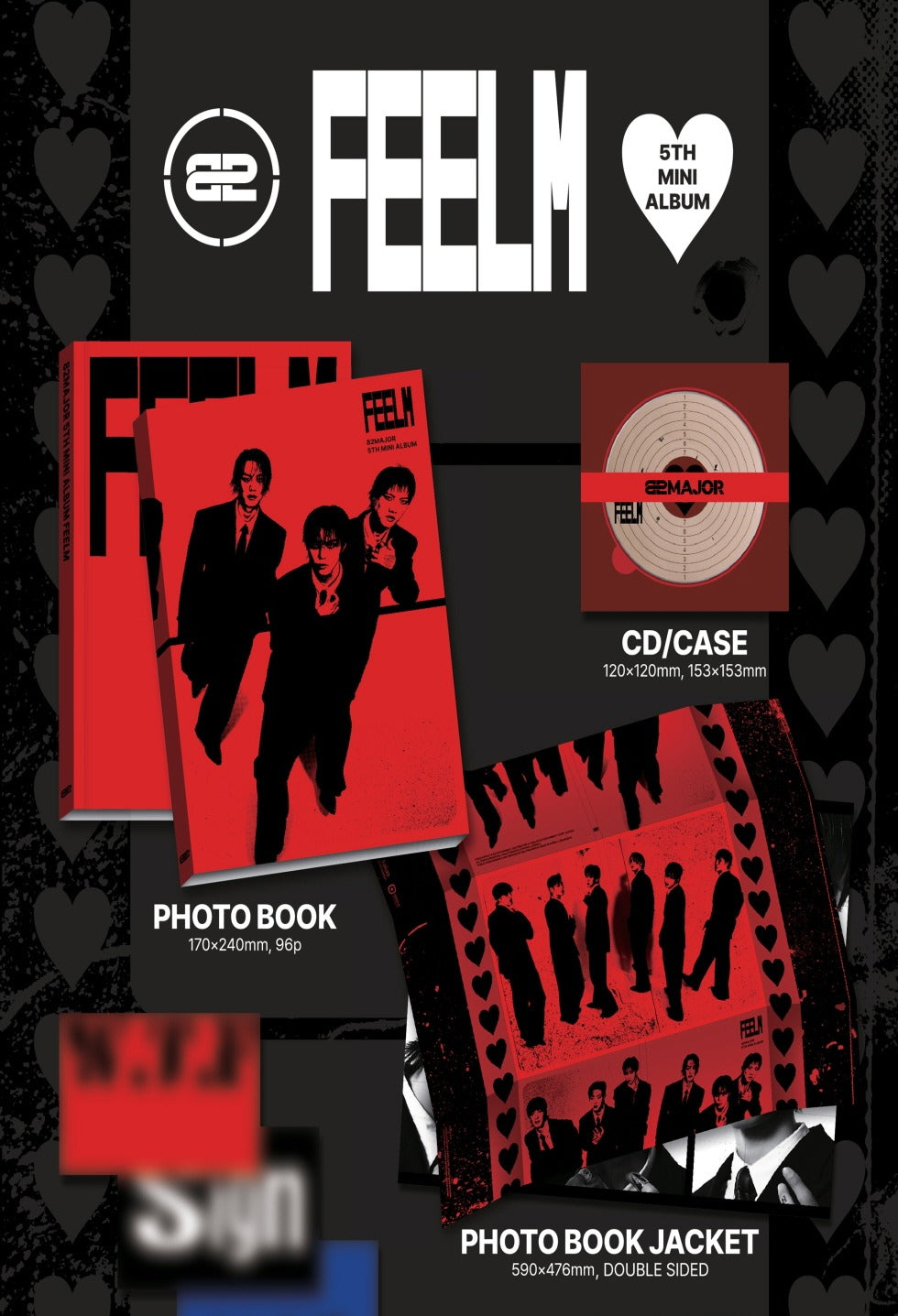 (PRE-ORDER 2026-04-29) 82MAJOR - 5th Mini Album [FEELM] PHOTO BOOK Version
