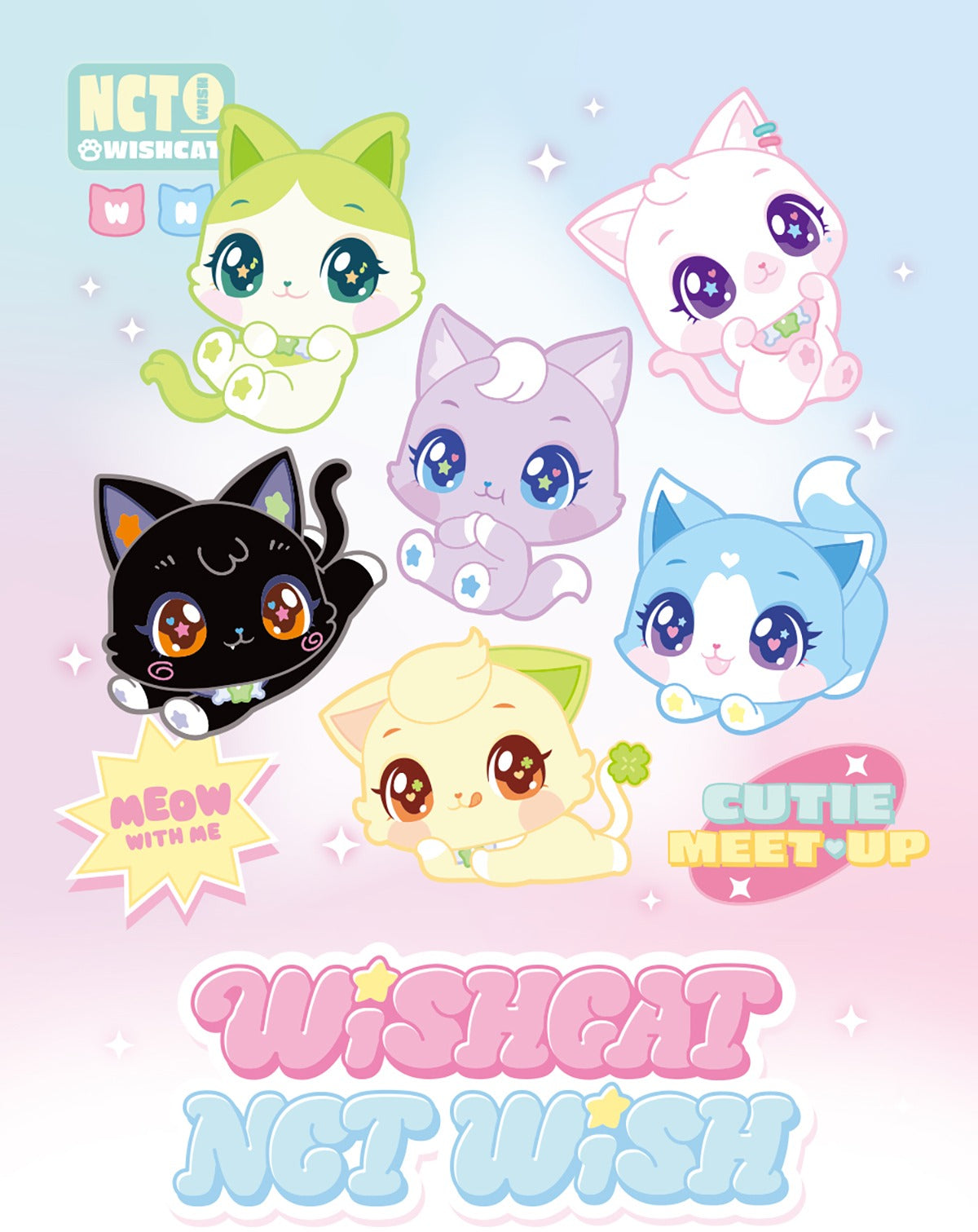 NCT Wish - [2026 WISHCAT X NCT WISH OFFICIAL MD] Random Figure (6 Versions) Random 1ea