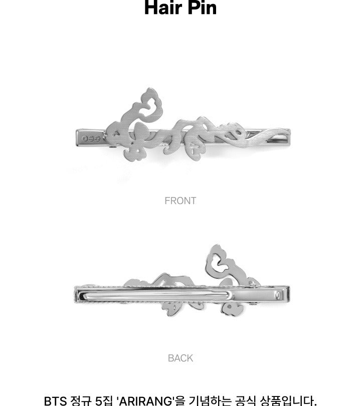 BTS - 5th Album [ARIRANG] Official Merch (Hair Pin)(POB Photocard Included).