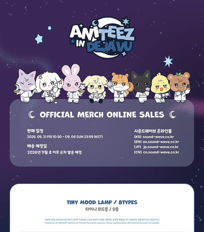 (PRE-ORDER 2026-11-15) ATEEZ x ANITEEZ - POP-UP [ANITEEZ IN DEJA VU] TINY MOOD LAMP (POB Included Based on Order Amount)