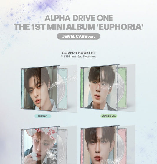 (PRE-ORDER 2026-01-13) ALPHA DRIVE ONE - 1st Mini Album [EUPHORIA] Jewel Case Version (8 Versions) Random 1ea