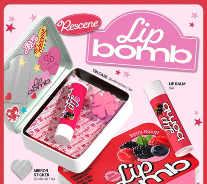 (PRE-ORDER 2025-11-26) RESCENE - 3rd Mini Album [lip bomb] lip balm Version (QR Version)