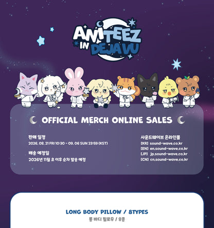 (PRE-ORDER 2026-11-15) ATEEZ x ANITEEZ - POP-UP [ANITEEZ IN DEJA VU] LONG BODY PILLOW (POB Included Based on Order Amount)