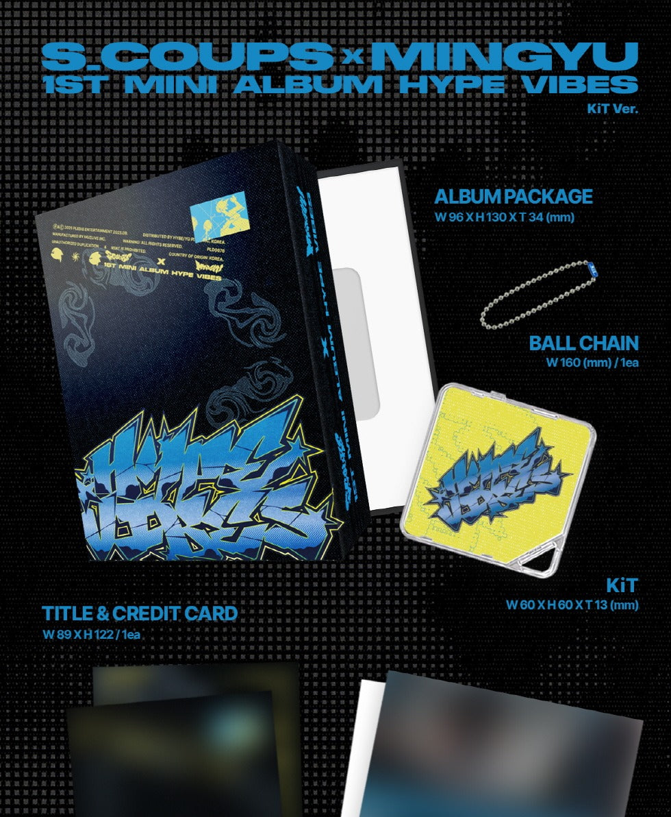 (PRE-ORDER 2025-09-29) S.COUPS x MINGYU (Seventeen) - 1st Mini Album [HYPE VIBES] KiT Version