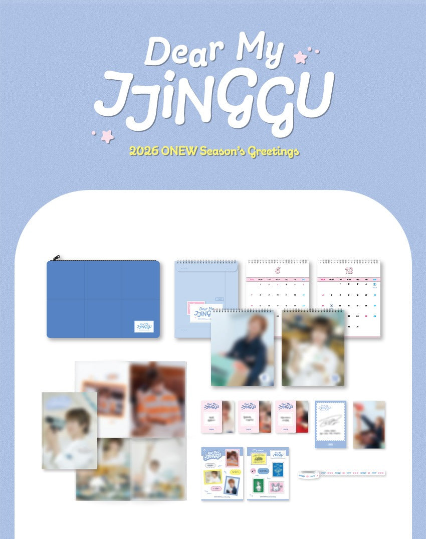 (PRE-ORDER 2025-12-22) ONEW (SHInee) - 2026 ONEW SEASON'S GREETINGS [Dear My JJINGGU](💝 K-Towns 2026 Season's Greetings Event!)