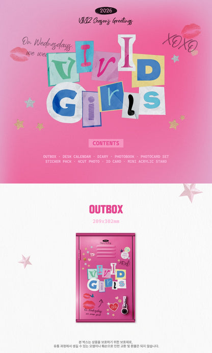 (PRE-ORDER 2025-12-22) VIVIZ - 2026 Season's Greetings [VIVID GIRLS](💝 K-Towns 2026 Season's Greetings Event!)