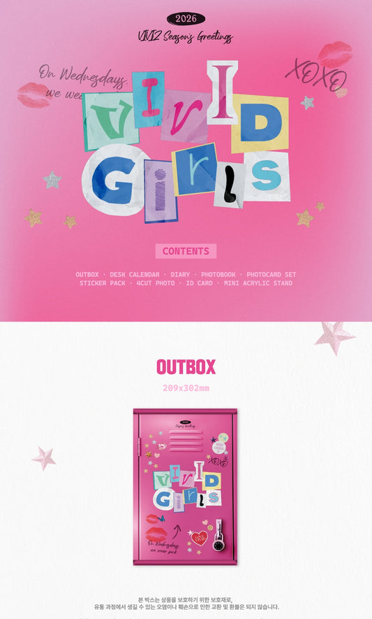 (PRE-ORDER 2025-12-22) VIVIZ - 2026 Season's Greetings [VIVID GIRLS](💝 K-Towns 2026 Season's Greetings Event!)