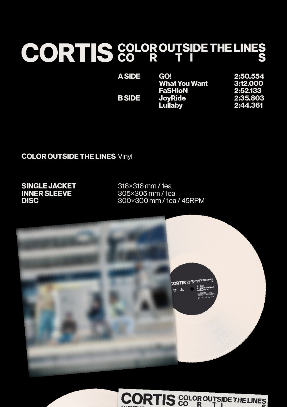(PRE-ORDER 2025-09-08) CORTIS - The 1st EP [COLOR OUTSIDE THE LINES] LP Vinyl Version