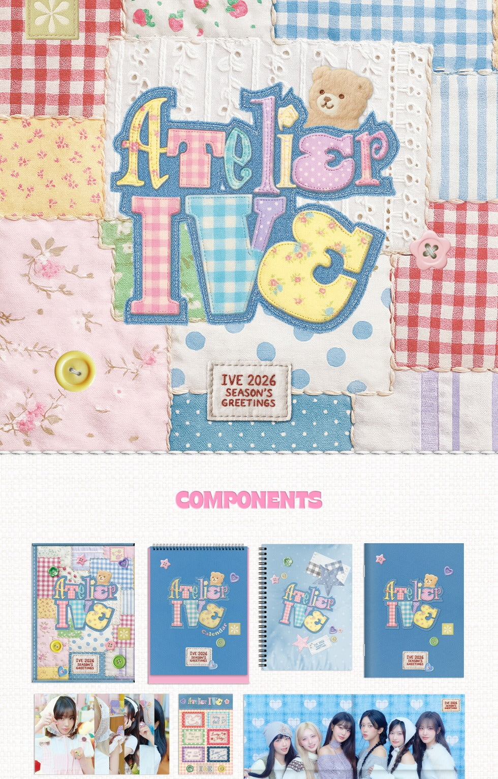 (PRE-ORDER 2025-12-26) IVE - 2026 Season's Greetings [ATELIER IVE](POB Photocard 1ea Included & 💝 K-Towns 2026 Season's Greetings Event!)