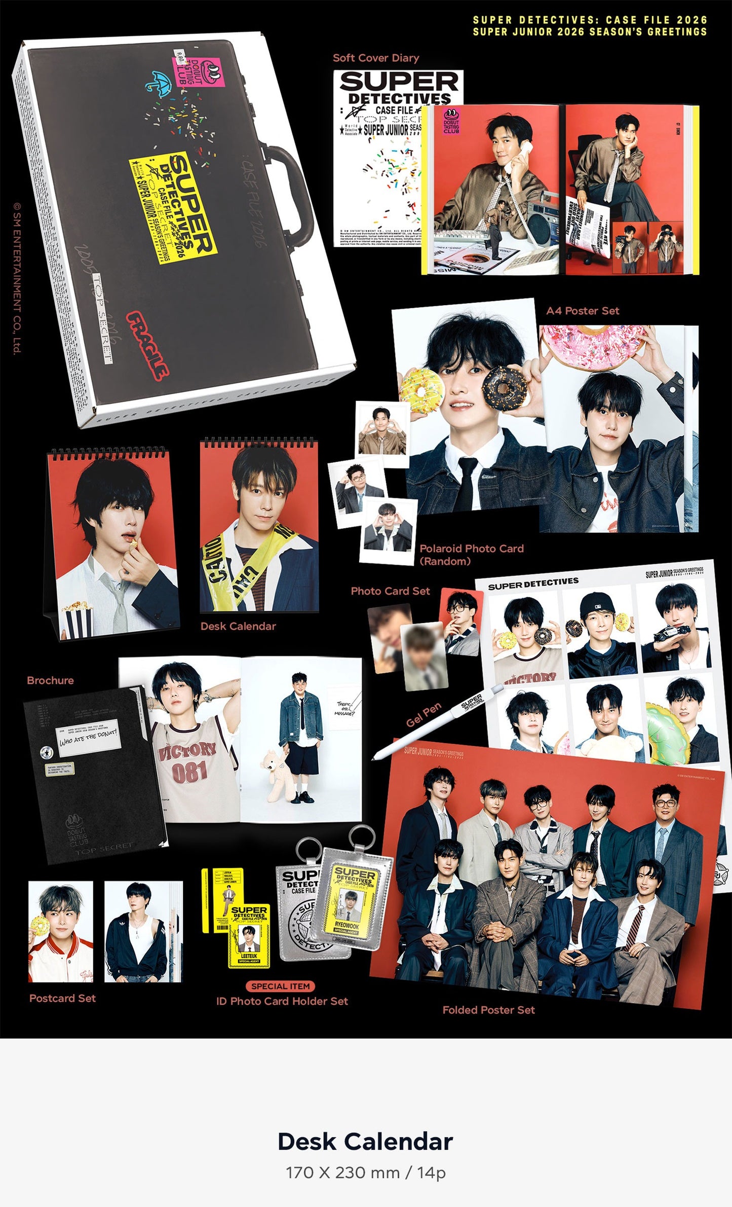 (PRE-ORDER 2025-12-26) Super Junior - 2026 Season's Greetings (POB - Photocard Set + Removable Sticker)(💝 K-Towns 2026 Season's Greetings Event!)