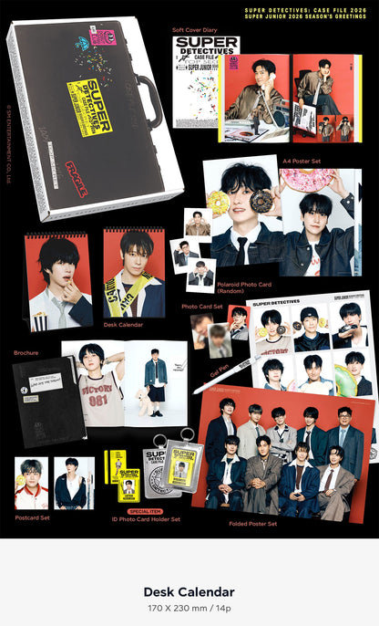(PRE-ORDER 2025-12-26) Super Junior - 2026 Season's Greetings (POB - Photocard Set + Removable Sticker)(💝 K-Towns 2026 Season's Greetings Event!)