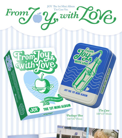 (PRE-ORDER 2025-08-19) JOY (Red Velvet) - 1st Mini Album [From JOY, with Love] Tin Case Version (Smart Album).