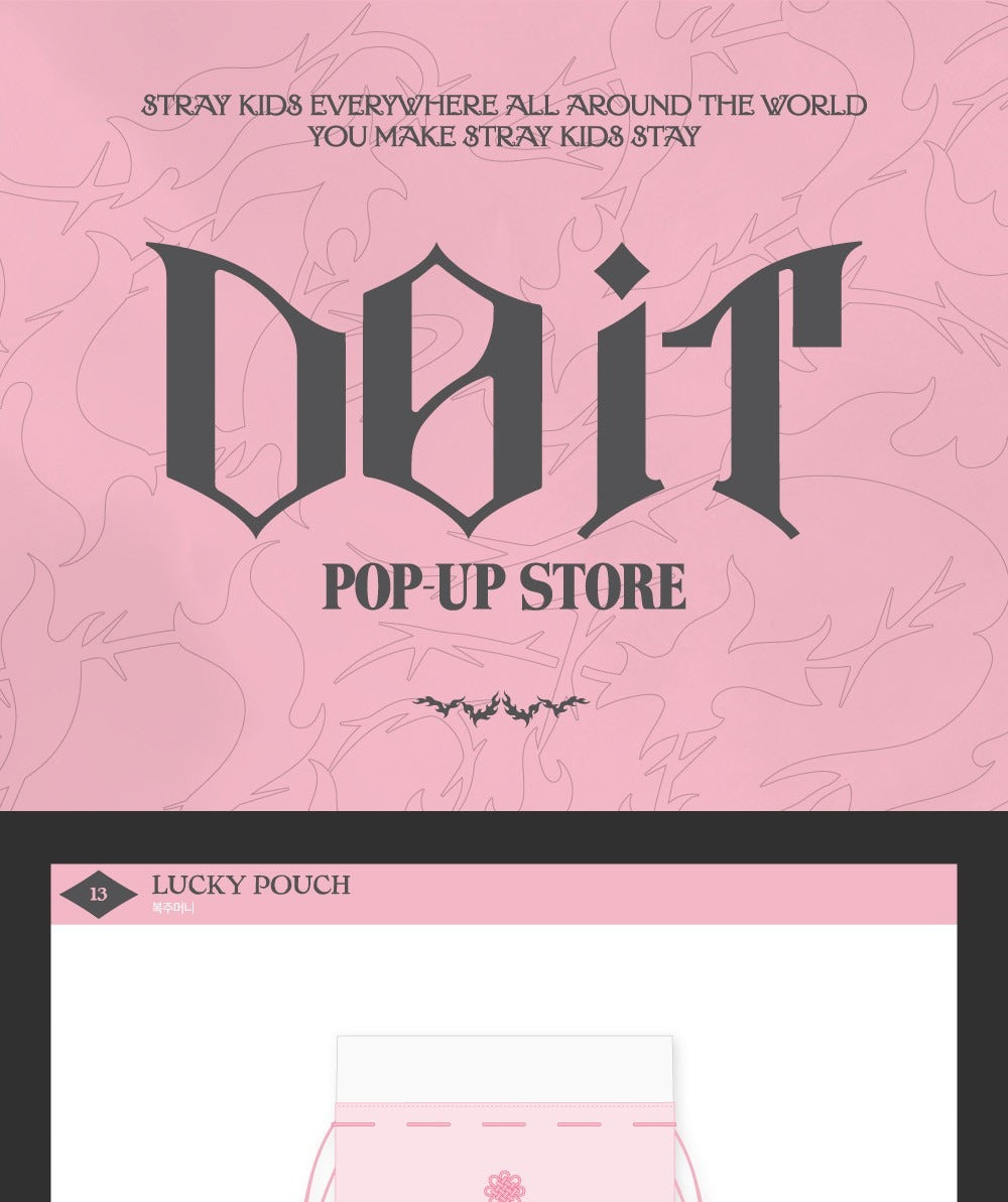 (PRE-ORDER 2026-02-23) Stray Kids [DO IT] Pop-up Store MD Merch (LUCKY POUCH)(POB Included Based on Order Amount)