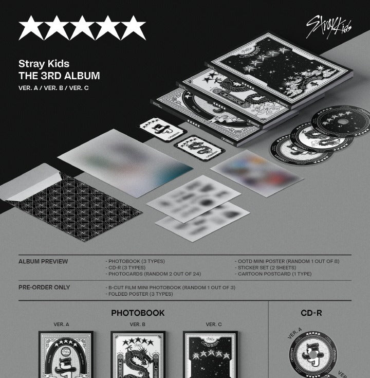 Stray Kids - 3rd Album [★★★★★ 5-STAR] (3 versions).