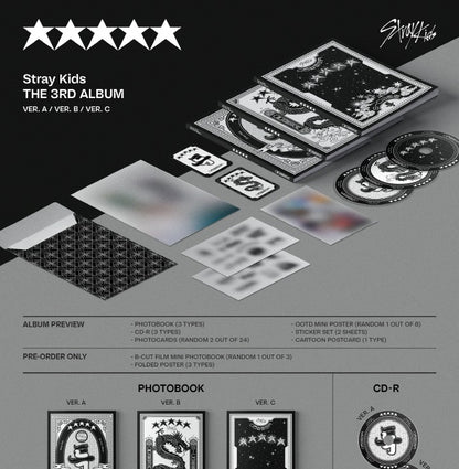 Stray Kids - 3rd Album [★★★★★ 5-STAR] (3 versions).